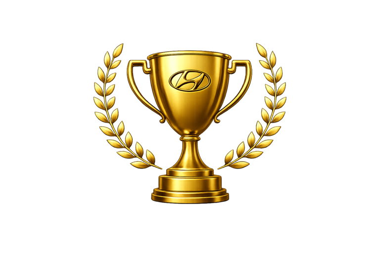 Gold Hyundai trophy