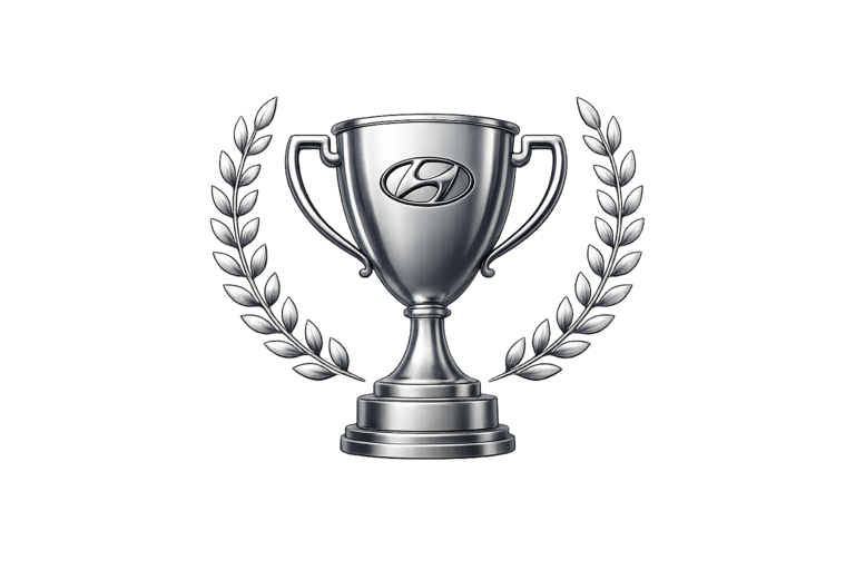 Silver Hyundai trophy
